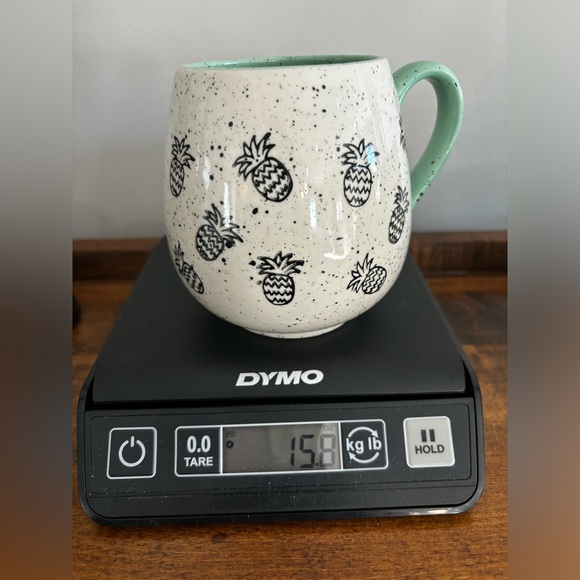 meritage Other - Meritage pineapple teal Coffee Tea Speckled Mug Cup Ceramic 18oz